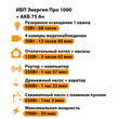 ИБП для котла Энергия Про 1000 + Аккумулятор 75 Ач 12 В (700Вт - 59мин) - ИБП и АКБ - ИБП для котлов - . Магазин оборудования для автономного и резервного электропитания Ekosolar.ru в Владивостоке