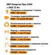 ИБП для котла Энергия Про 2300 + Аккумулятор 75 Ач 12 В (1600Вт - 26мин) - ИБП и АКБ - ИБП для котлов - . Магазин оборудования для автономного и резервного электропитания Ekosolar.ru в Владивостоке