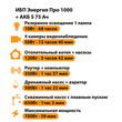 ИБП Энергия Про 1000 + Аккумулятор S 75 Ач - 12В (700Вт - 59мин) - ИБП и АКБ - ИБП для котлов - . Магазин оборудования для автономного и резервного электропитания Ekosolar.ru в Владивостоке
